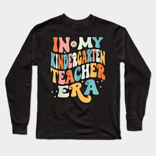 In My Kindergarten Teacher Era Kinder Groovy Long Sleeve T-Shirt